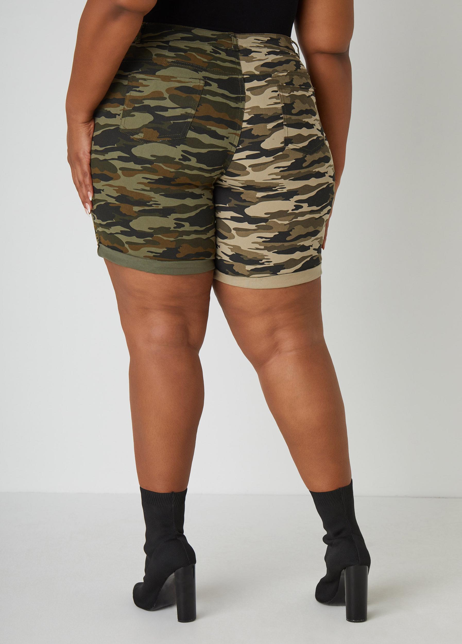 Two Tone Camo Shorts Product Image