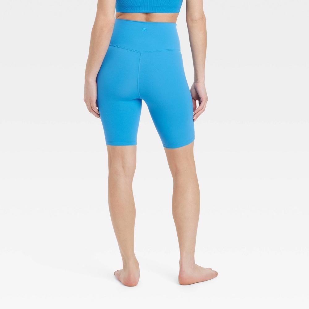 Womens Everyday Soft Ultra High-Rise Bike Shorts 8 - All In Motion Blue Product Image