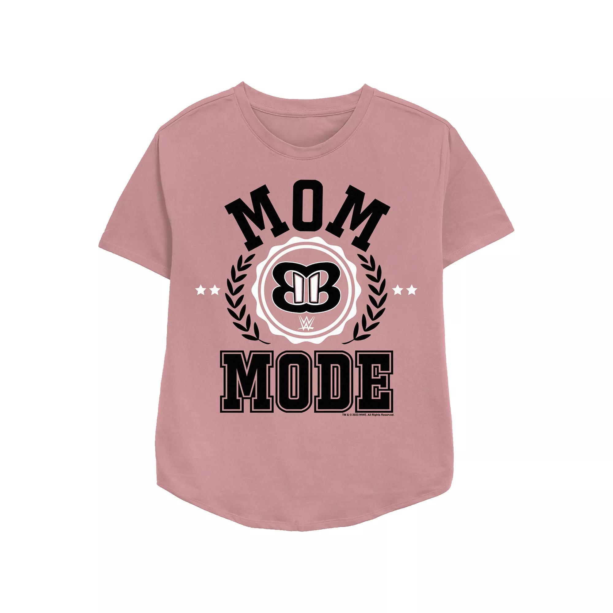 Women's WWE Mom Mode Relaxed Fit Graphic Tee,  Product Image