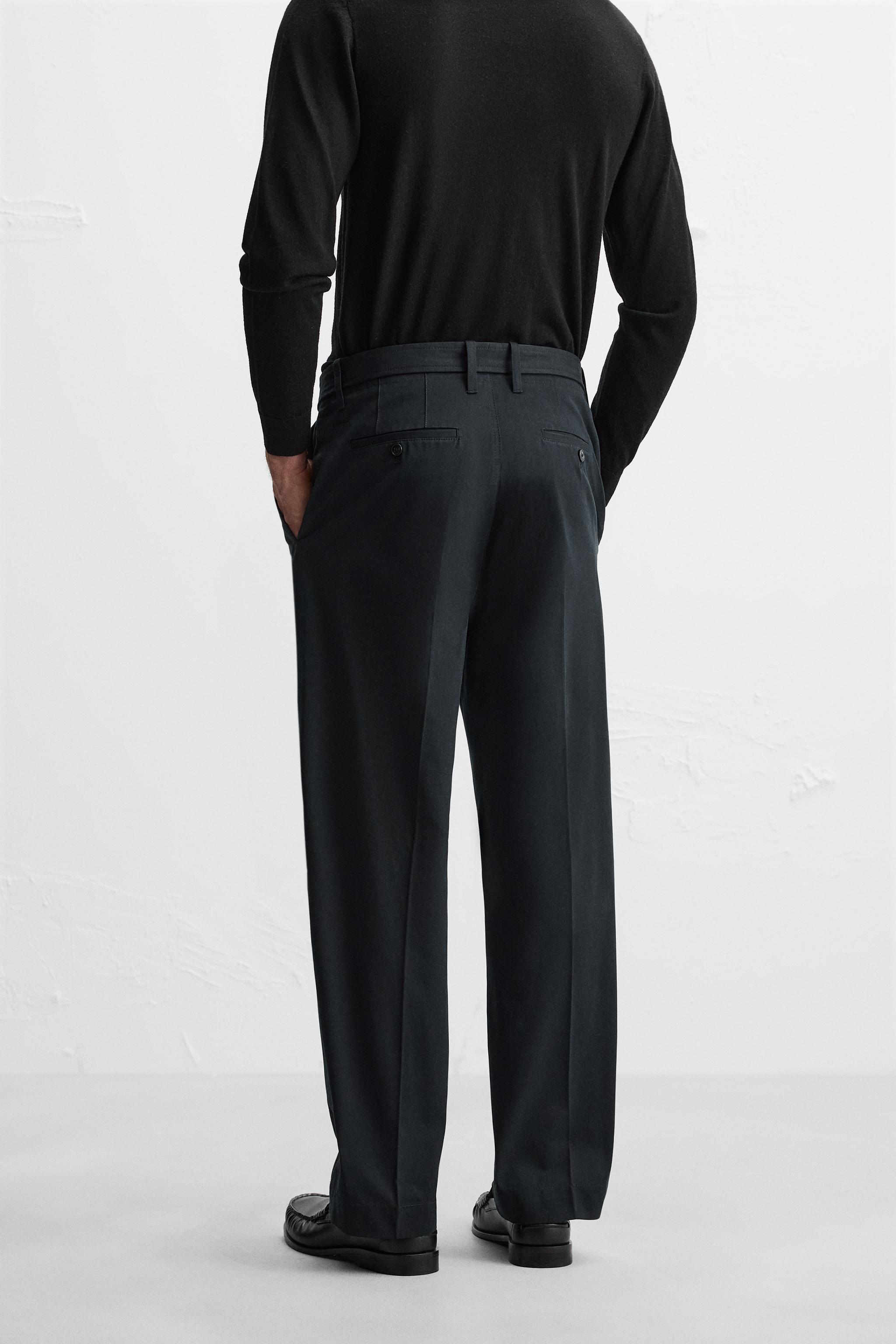 LIMITED EDITION STRAIGHT FIT BELTED PANTS Product Image