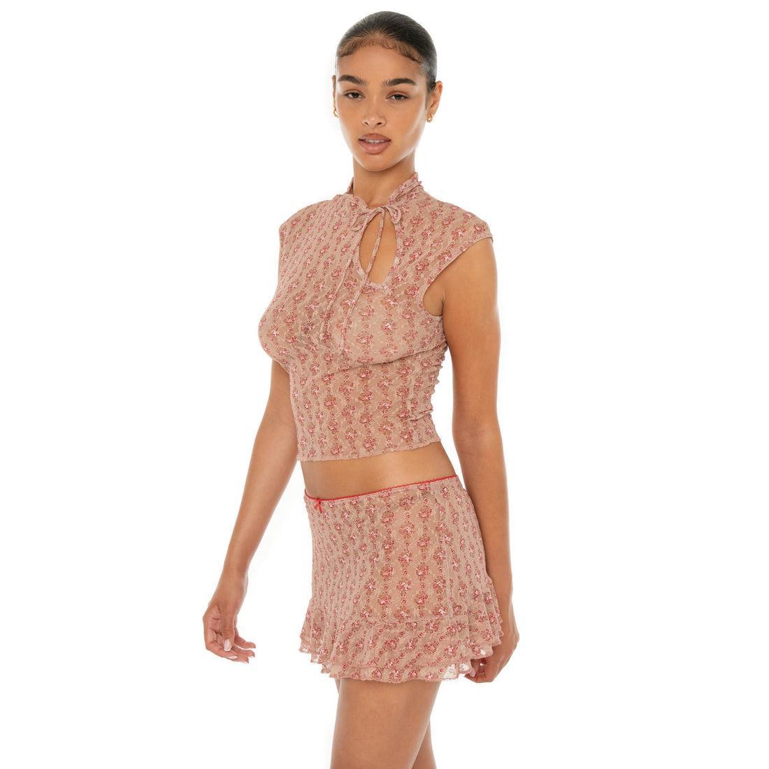 Sephy Leopard Skirt Product Image