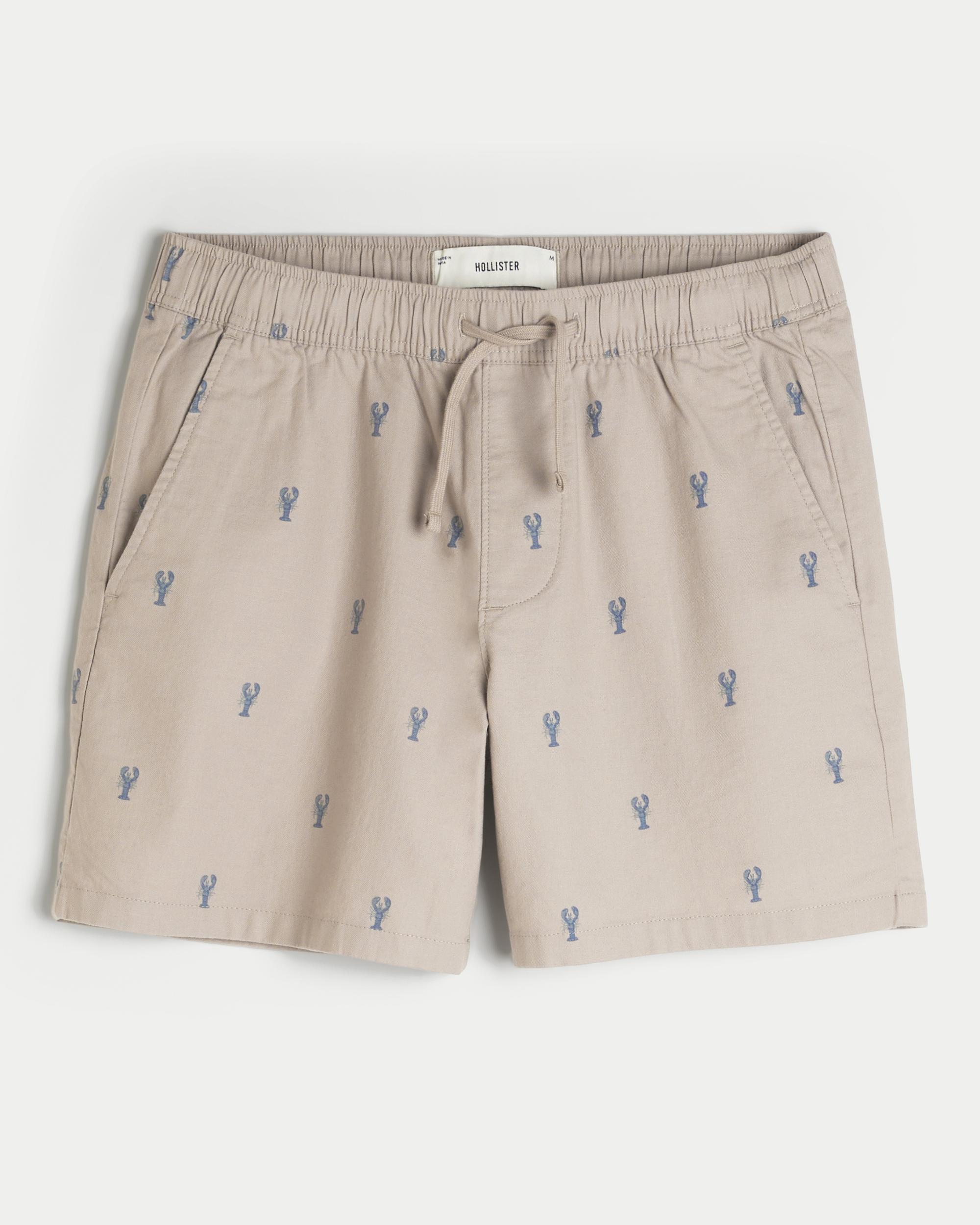 Mid-Thigh Twill Pull-On Shorts Product Image