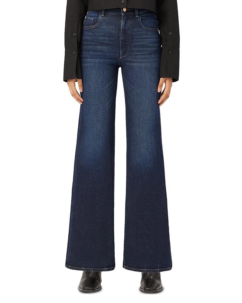 Womens Hepburn Wide Leg High Rise Jeans Product Image