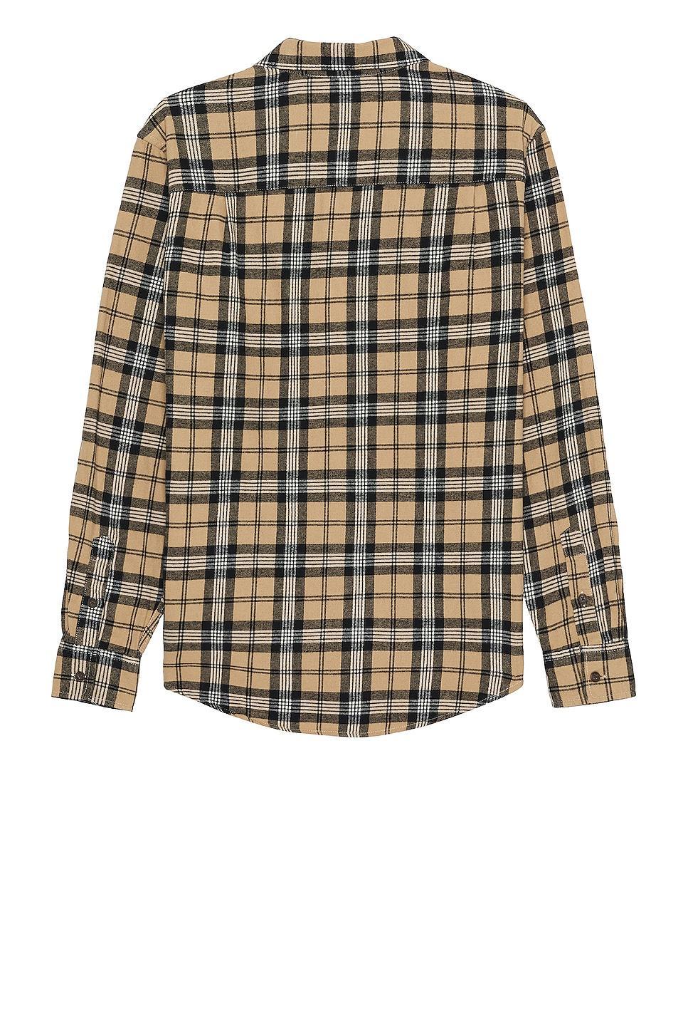 WAO The Lightweight Flannel Shirt in Brown. Product Image