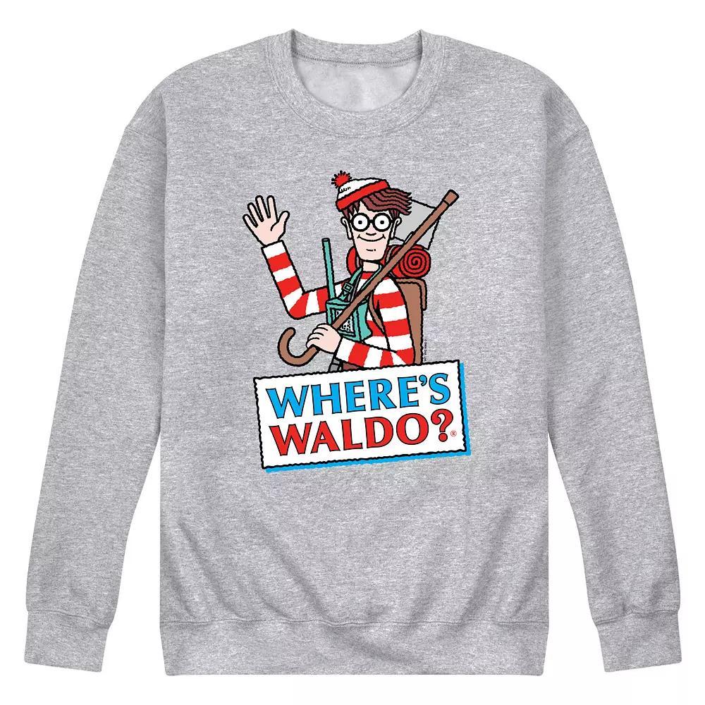 Men's Where's Waldo Logo Fleece Sweatshirt,  Product Image