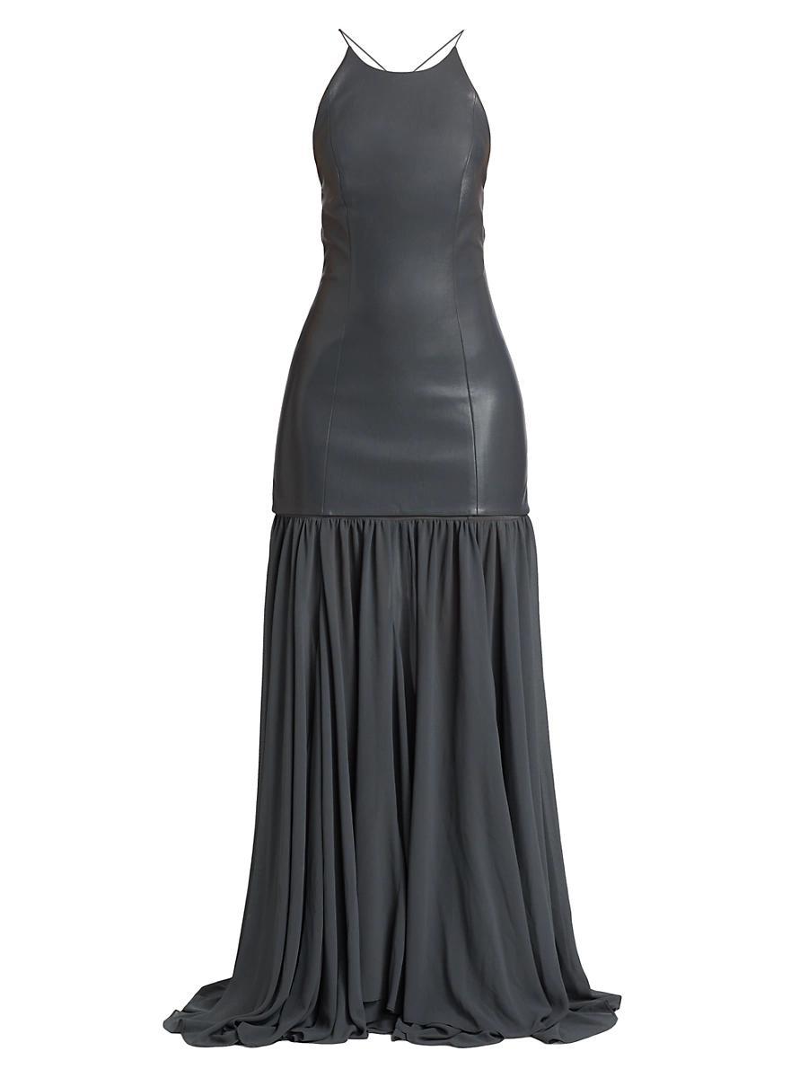 Womens Hiroko Open-Back Gown Product Image