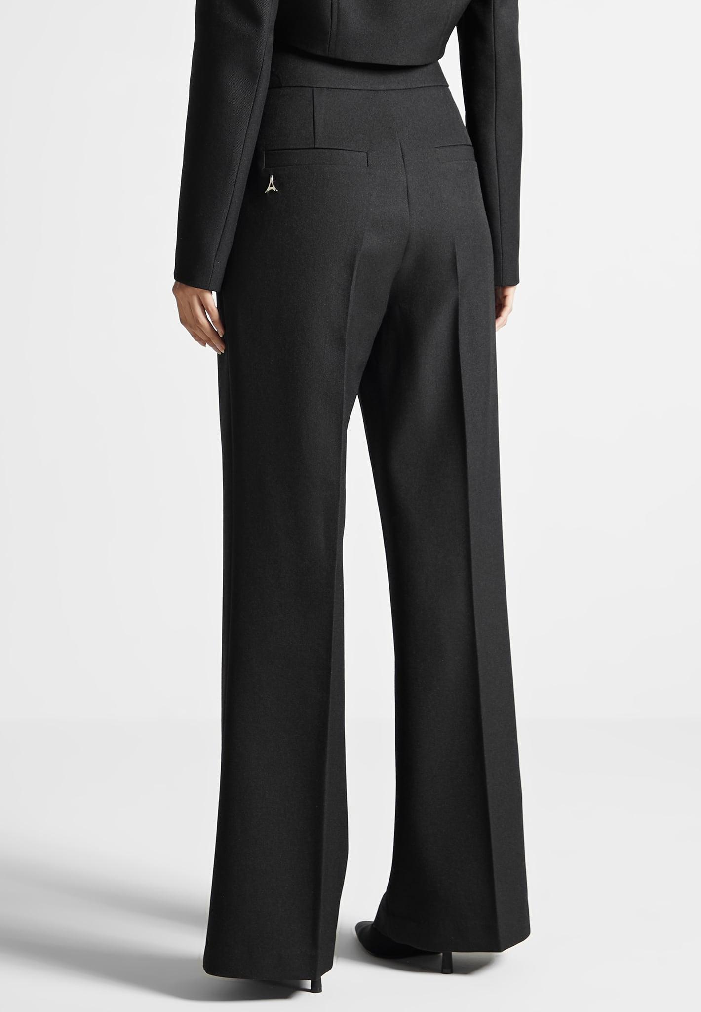 Elsa - High Waisted Tailored Trousers - Black Female Product Image