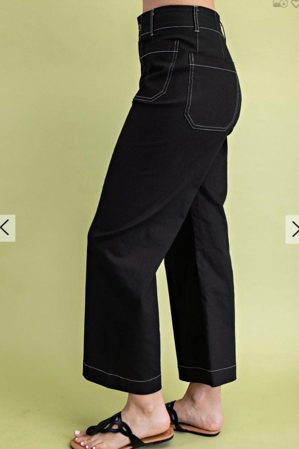 Pants, Black Cropped Product Image