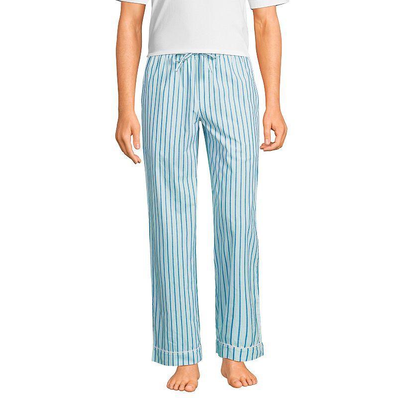 Men's Lands' End Essential Pajama Pants, Size: Large, Blue Chambray Product Image