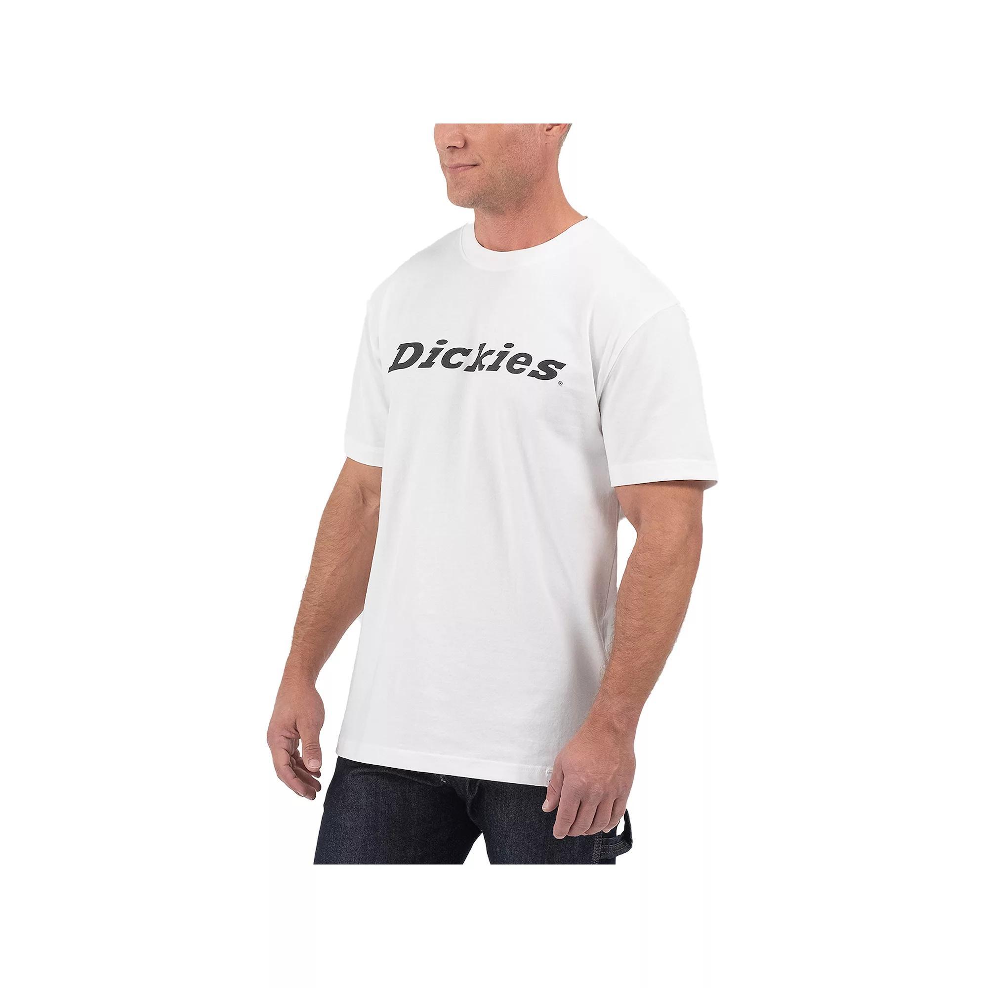 Men's Dickies Wordmark Graphic Tee, Size: Large, White Product Image