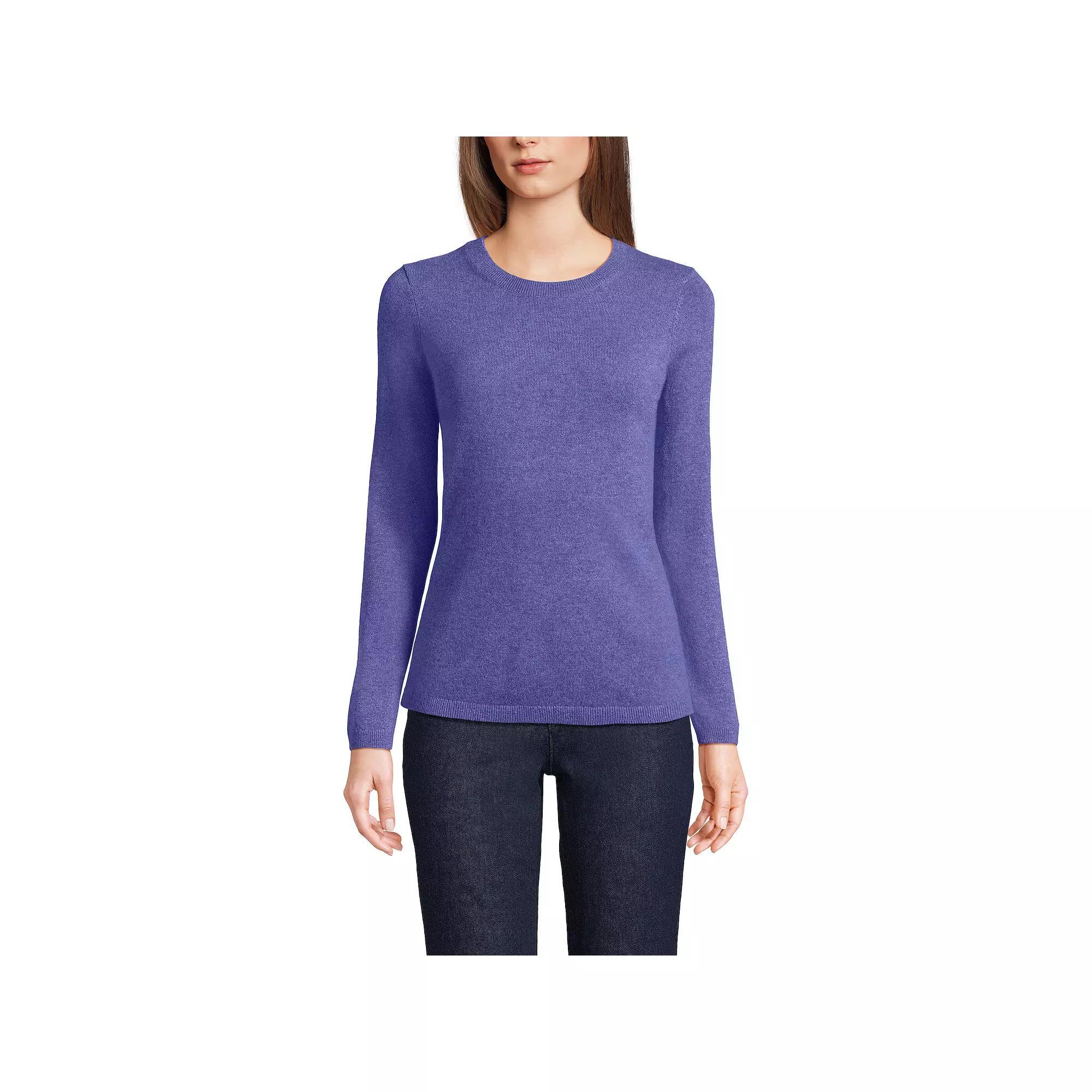 Petite Lands' End Crewneck Cashmere Sweater, Women's,  Product Image