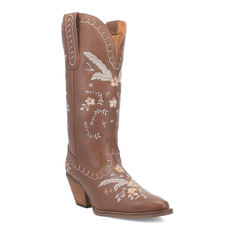 Dingo Full Bloom Floral Embroidered Leather Western Tall Boots Product Image