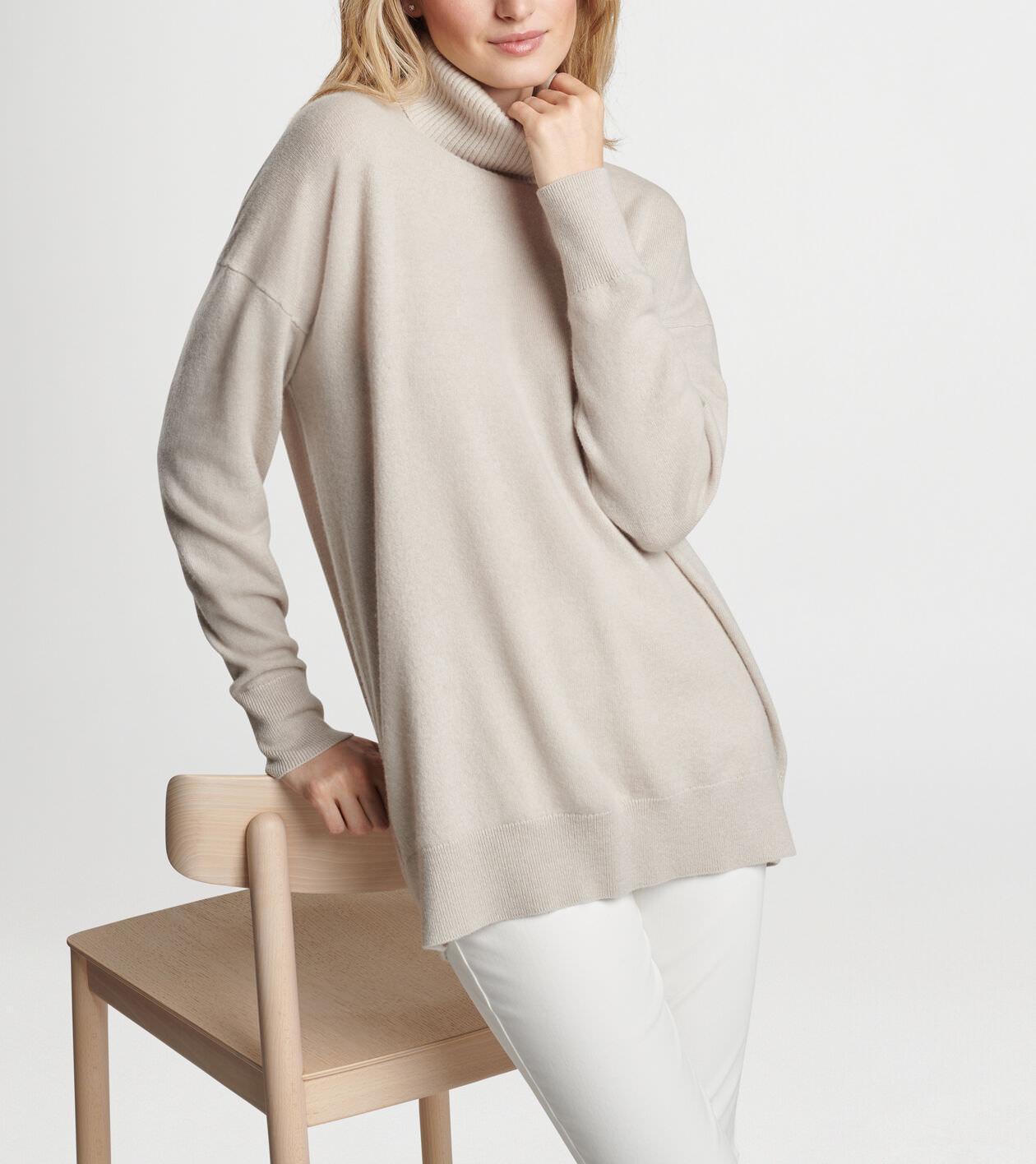 Women's Artisan Crafted Cashmere Turtleneck Sweater Product Image