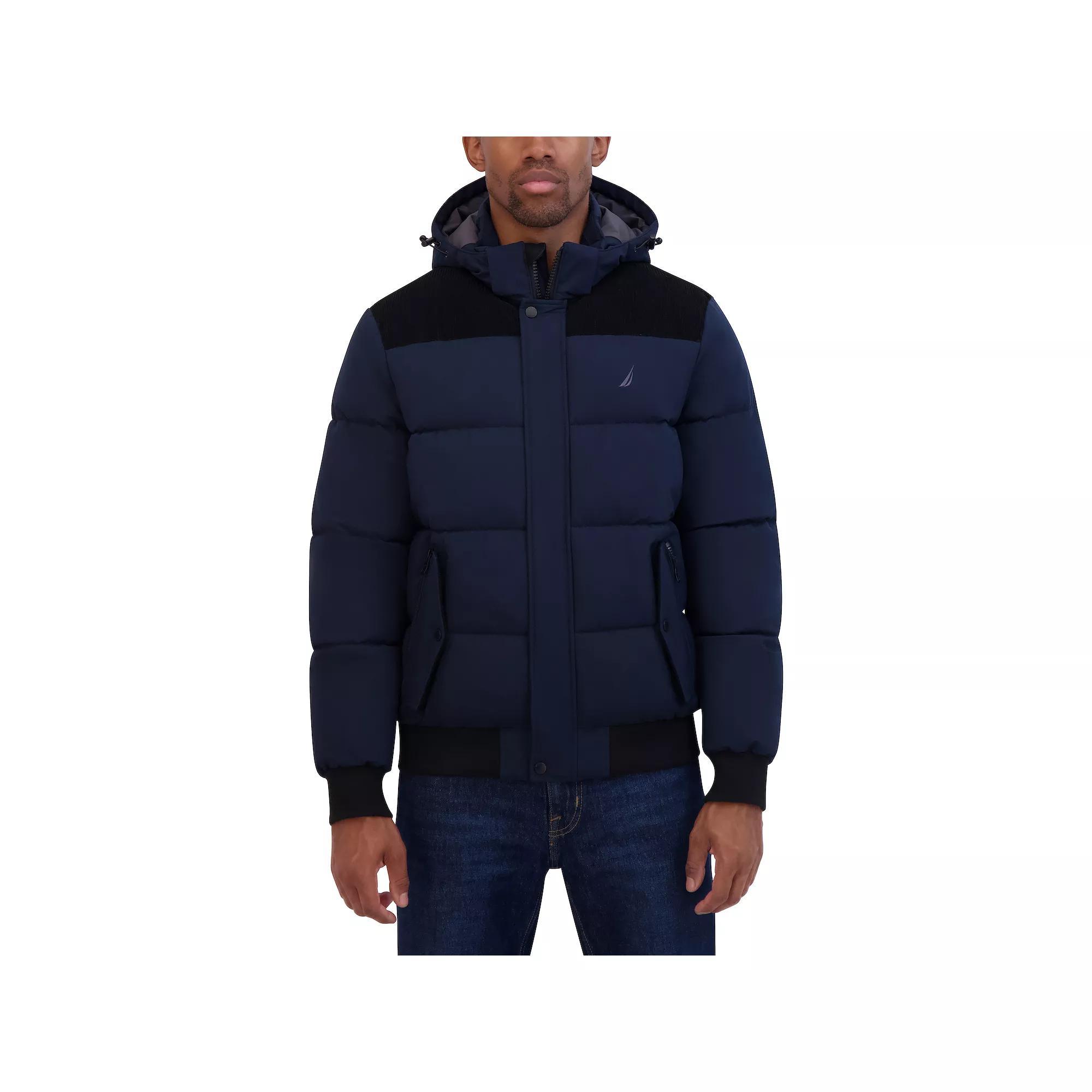 Men's Nautica Mixed Media Bomber Jacket,  Product Image