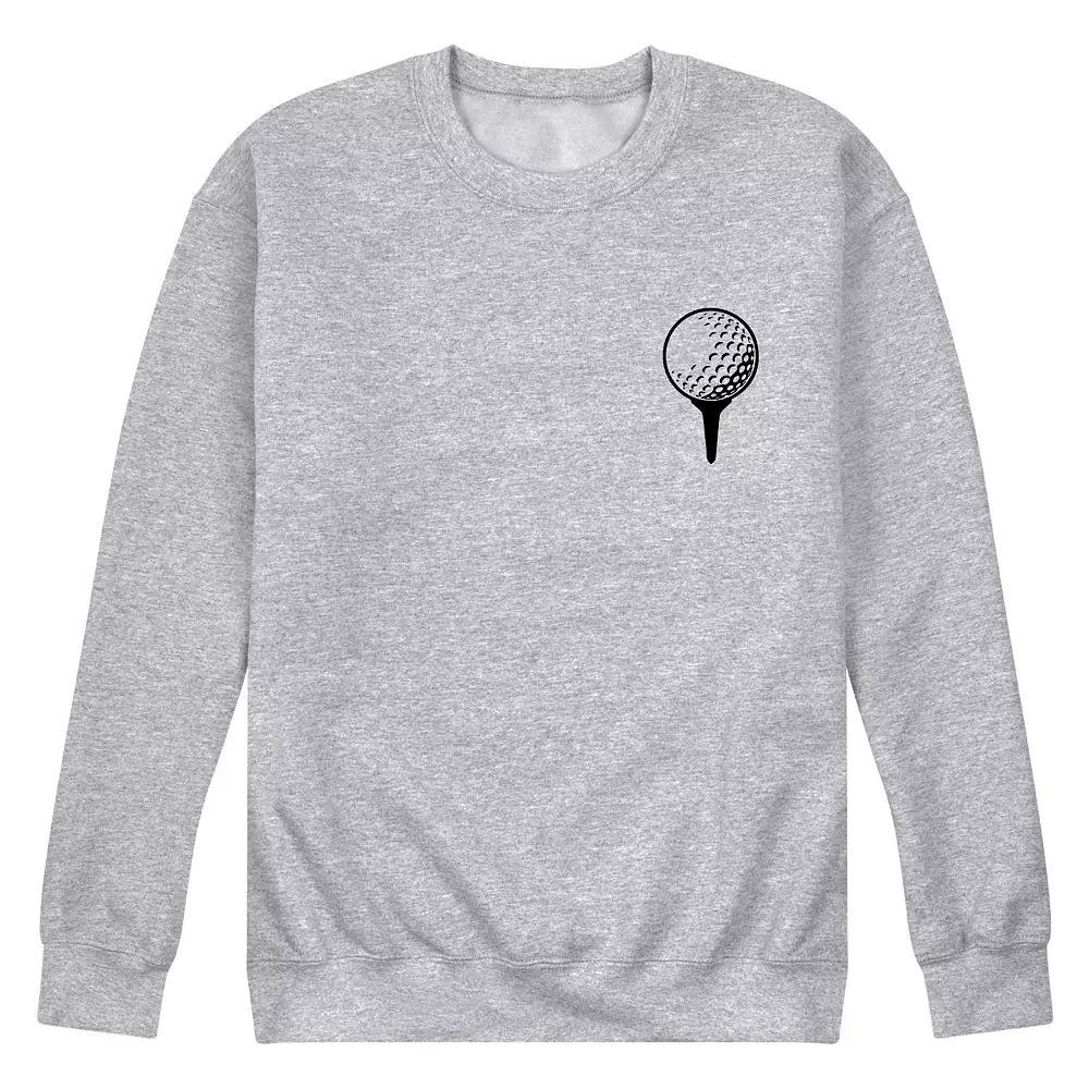 Men's Golf Ball Tee on Tee Fleece Sweatshirt, Size: Medium, Gray Product Image