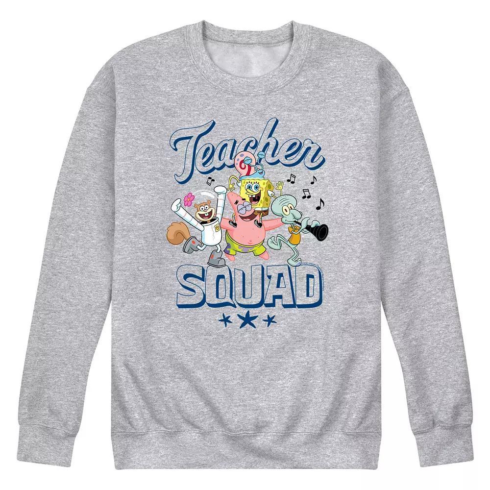 Men's SpongeBob SquarePants Teacher Squad Fleece Sweatshirt,  Product Image