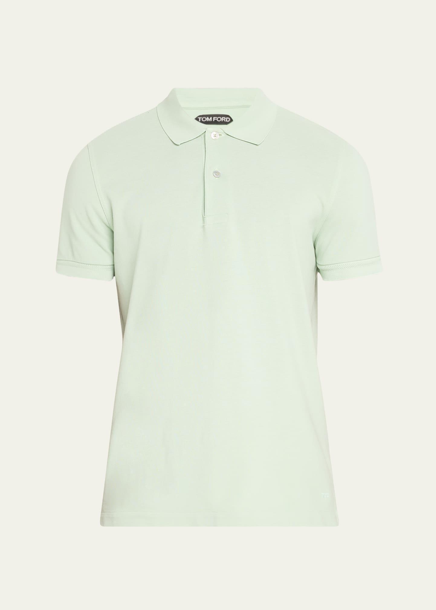 Mens Cotton Pique Polo Shirt Product Image