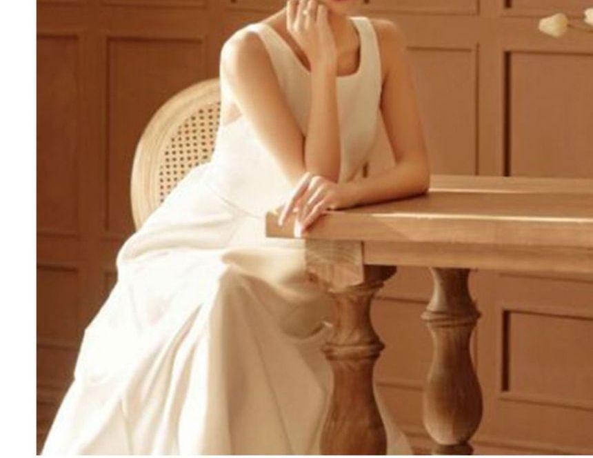 Sleeveless Crew Neck Plain Maxi A-Line Dress Product Image