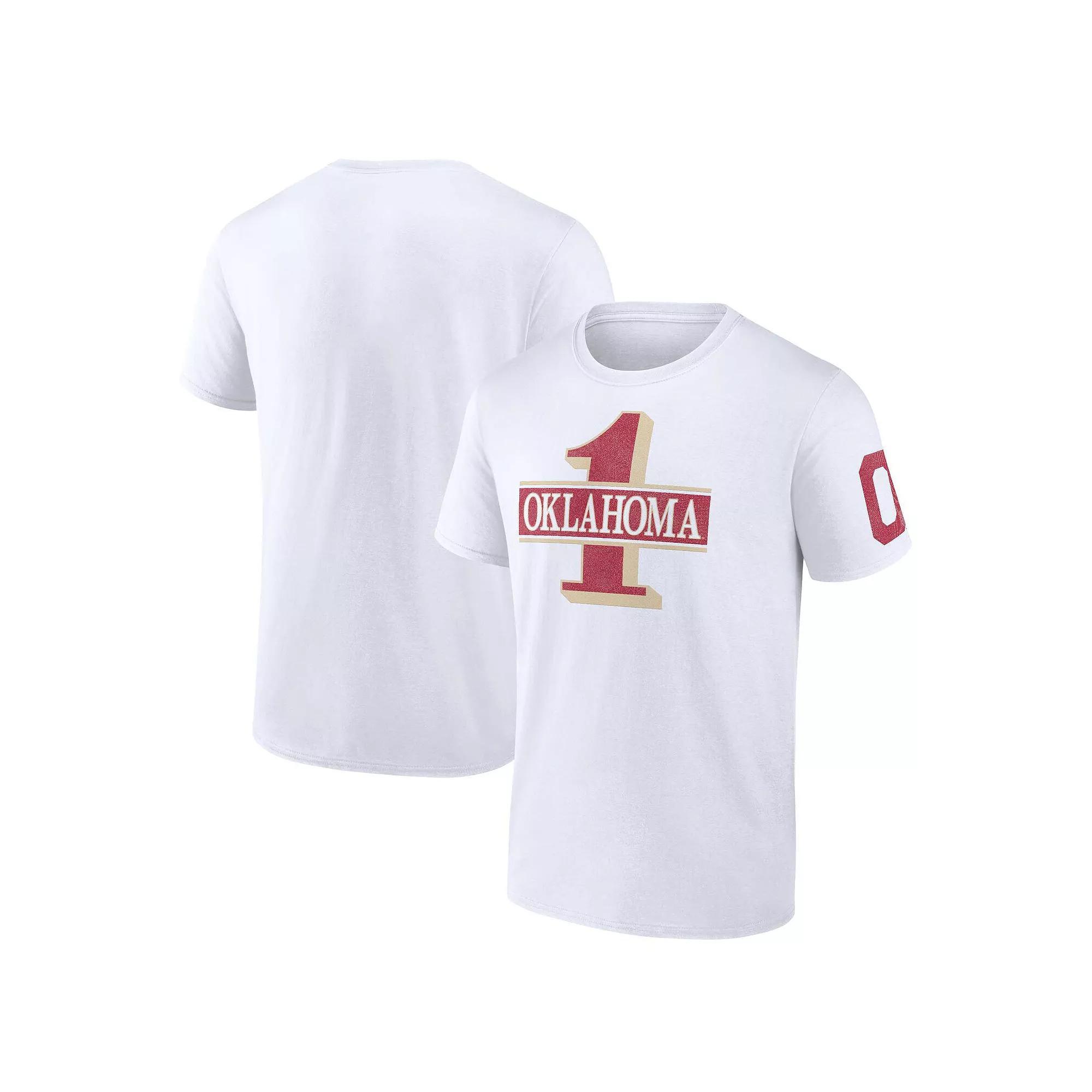 Men's Fanatics White Oklahoma Sooners Only One Fan T-Shirt,  Product Image