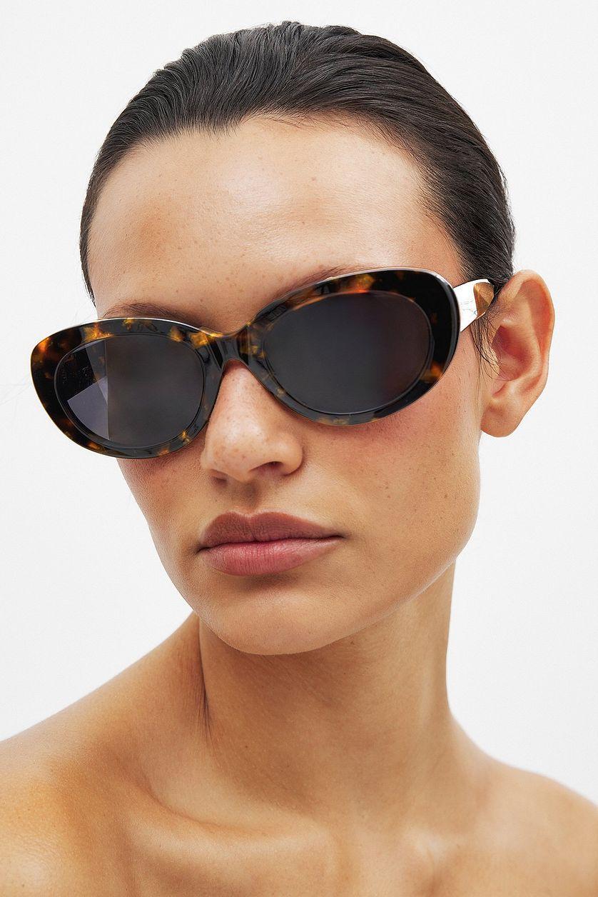 Oval Frame Acetate Sunglasses Product Image