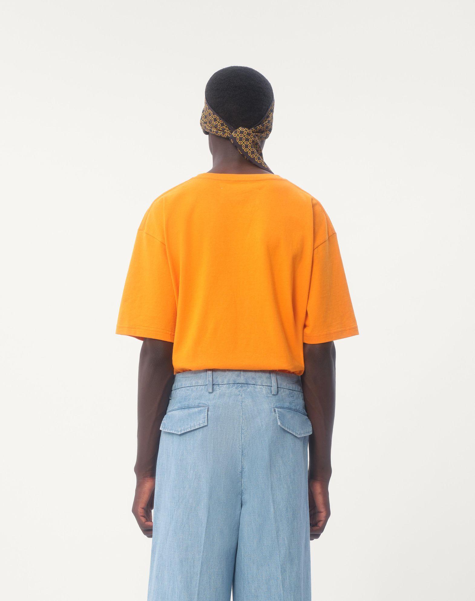 Cotton T-Shirt With Chez Valentino Print Product Image