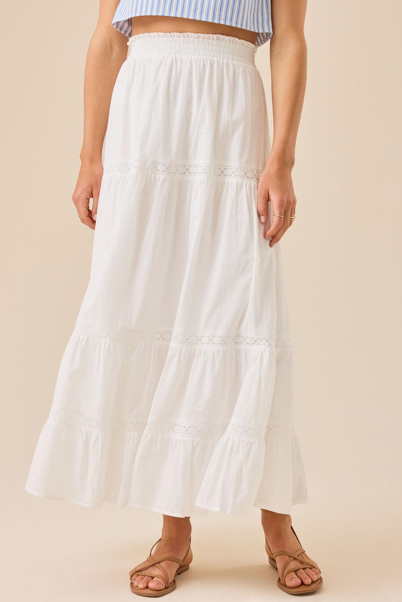 Kait Lace Midi Skirt Product Image