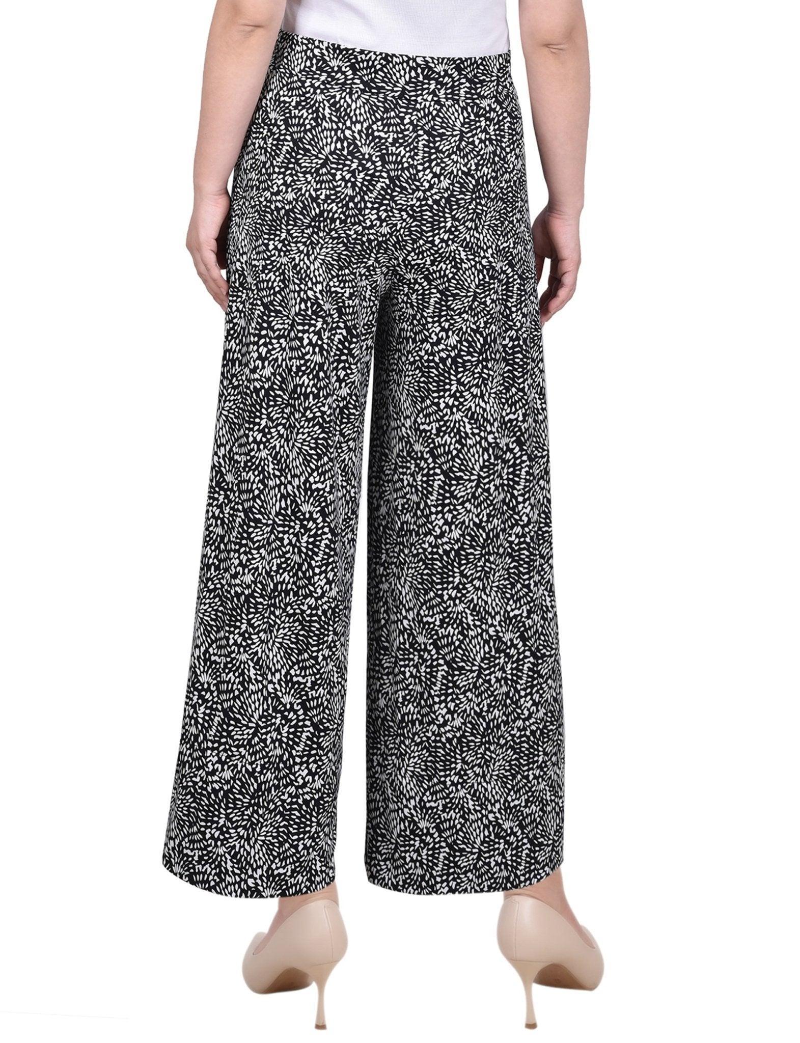 Pull On Palazzo Pants - Petite Product Image