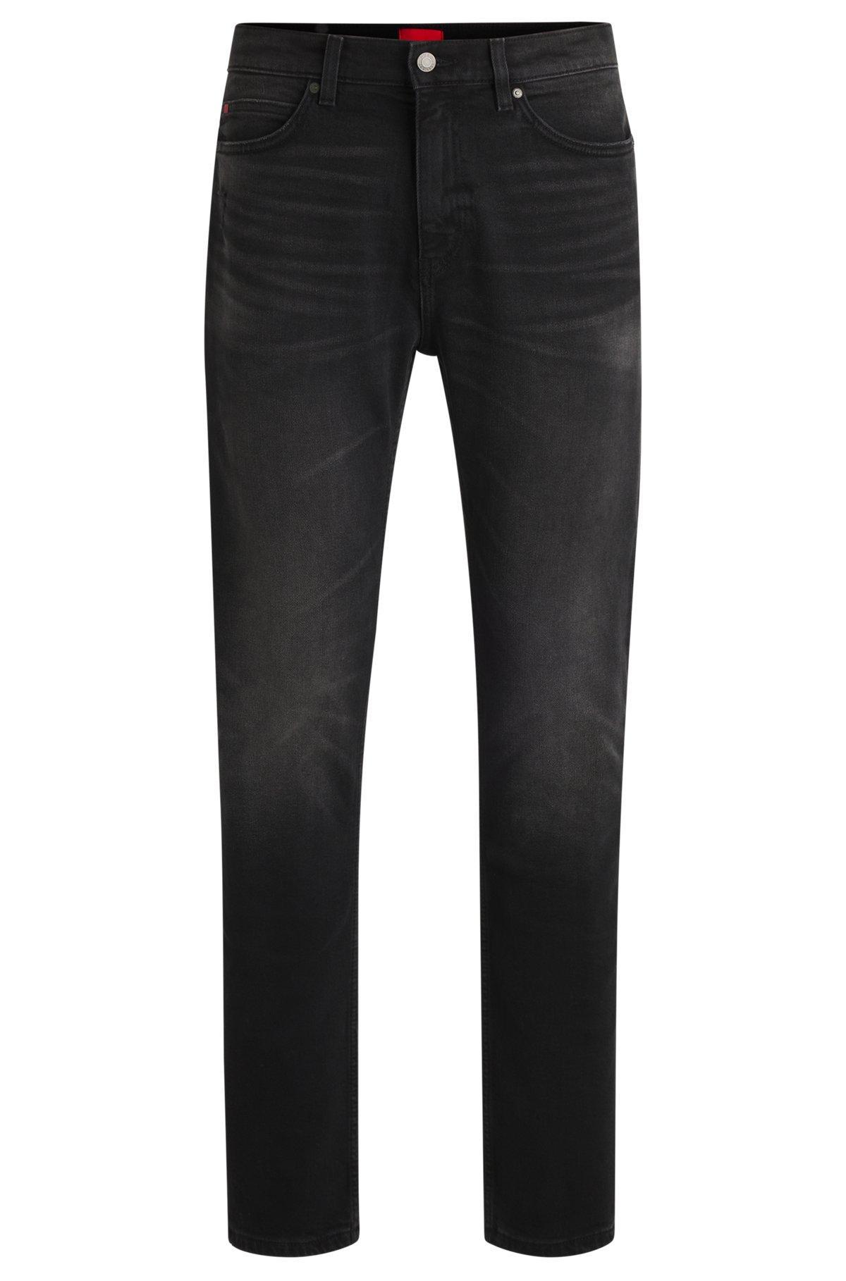 Slim-fit jeans in black stretch denim Product Image