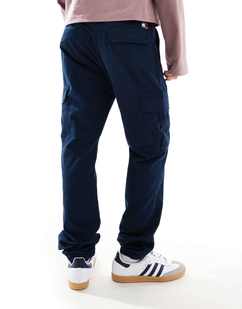 Tommy Jeans Ryan ripstop cargo pants in navy Product Image