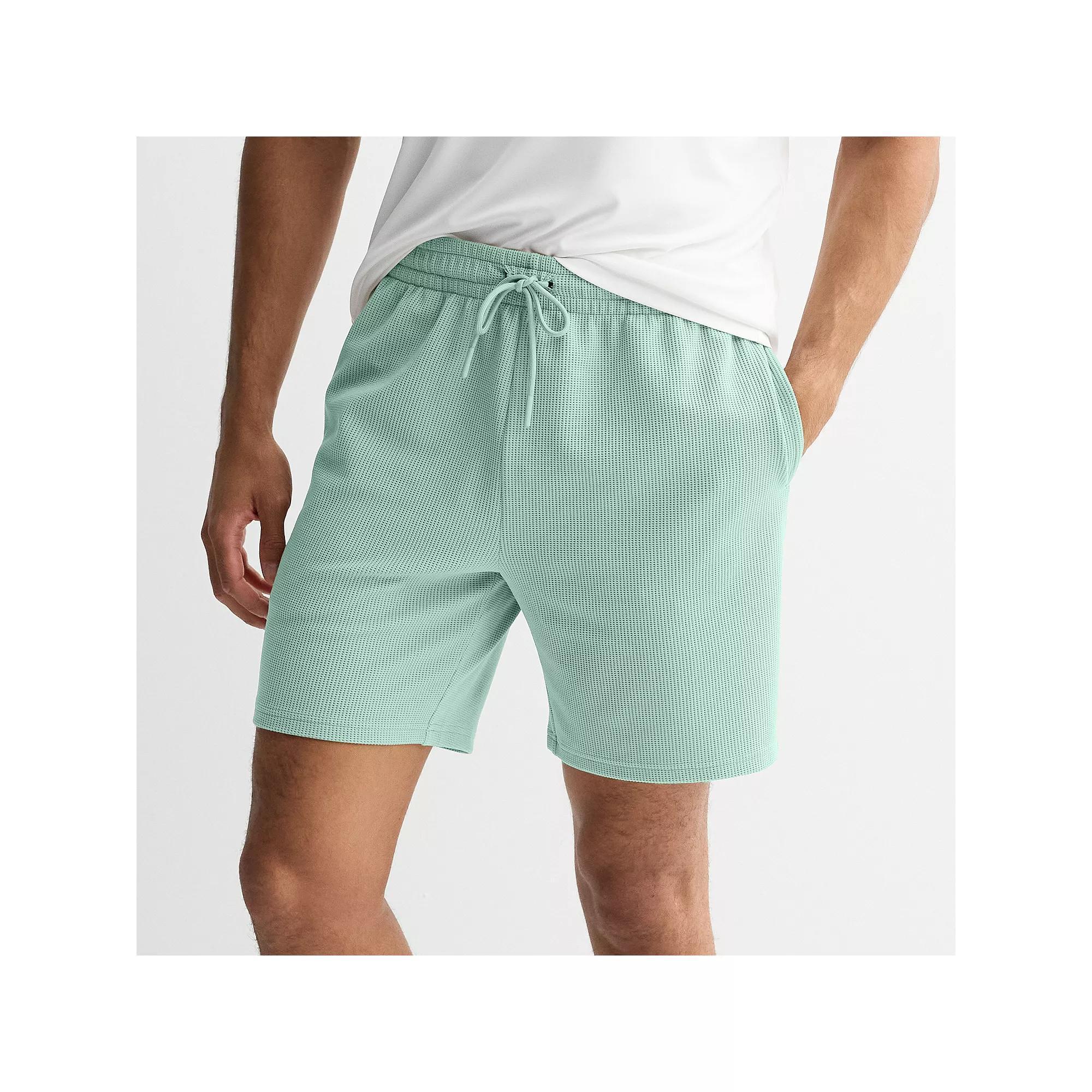 Men's Tek Gear® 7 in. Performance Waffle Weave Shorts, Size: Large, Serene Green Product Image