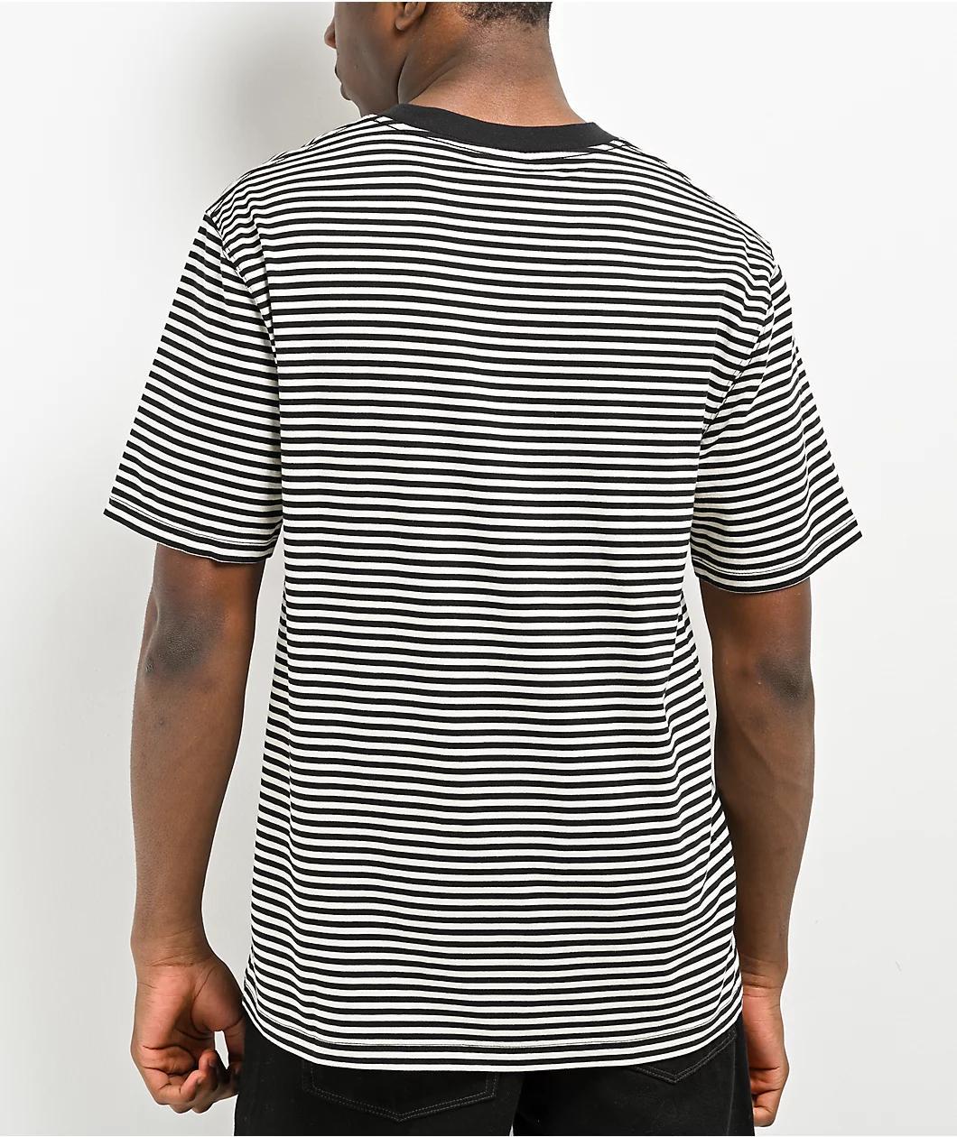 Empyre Jack Knit Black & White Stripe T-Shirt Product Image