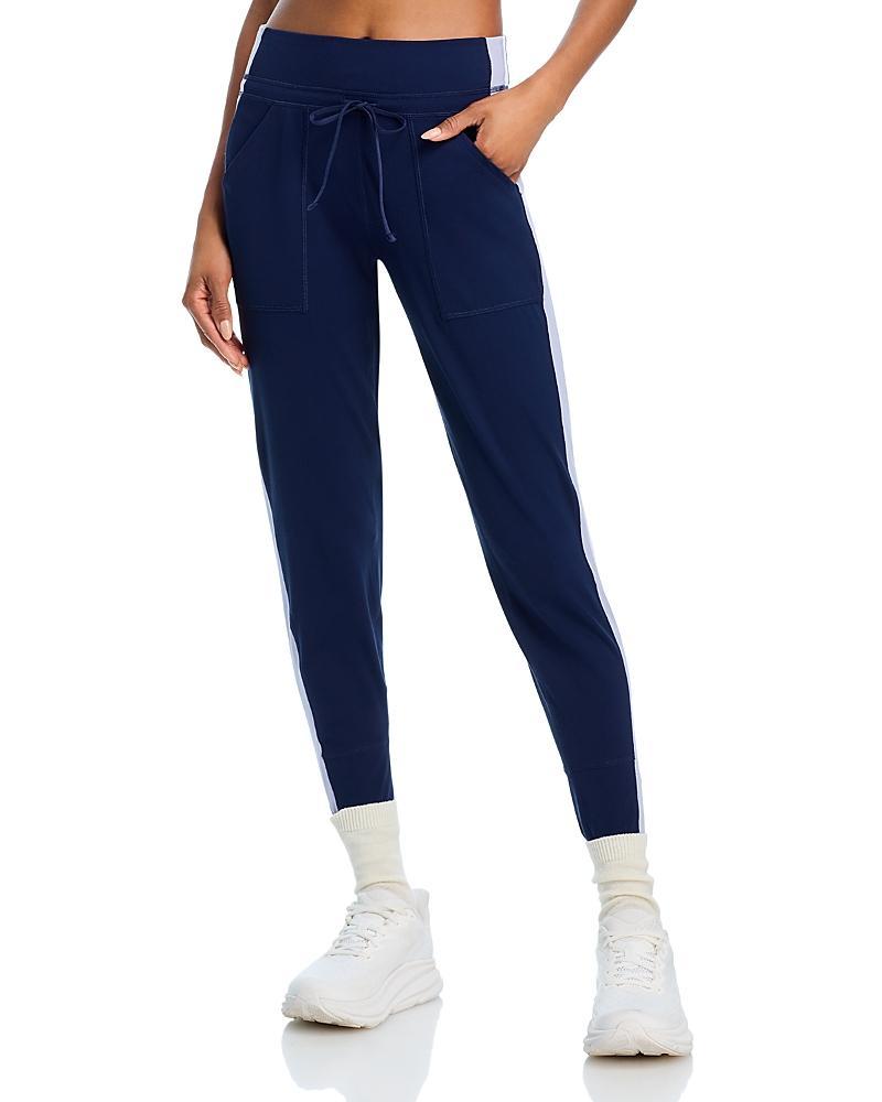 FREE PEOPLE Never Better Color Block Slim Jogger Pants In Midnight Navy Product Image