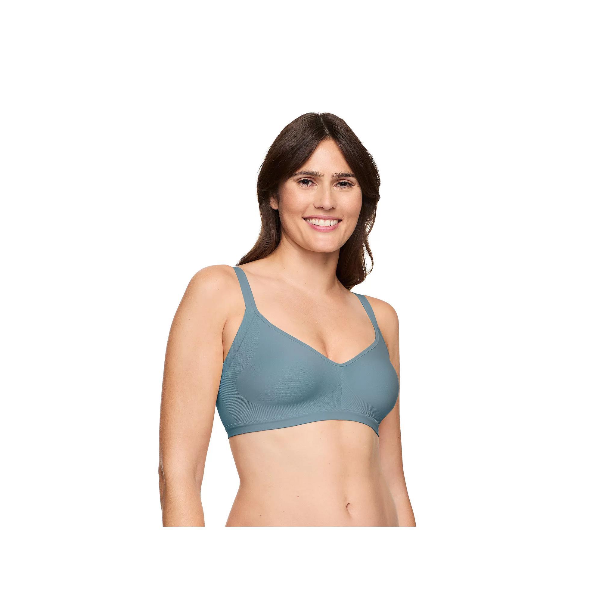 Warners Easy Does It® Underarm-Smoothing with Seamless Stretch Wireless Lightly Lined Comfort Bra RM3911A, Women's, Size: XS, Grey Product Image