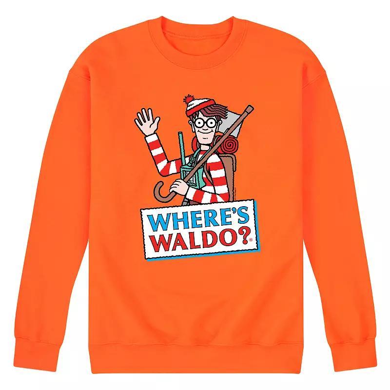 Men's Where's Waldo Logo Fleece Sweatshirt,  Product Image