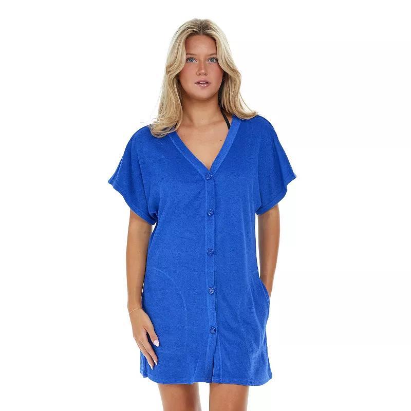 Women's Jordan Taylor Button Front Swim Cover Up with Pockets,  Product Image