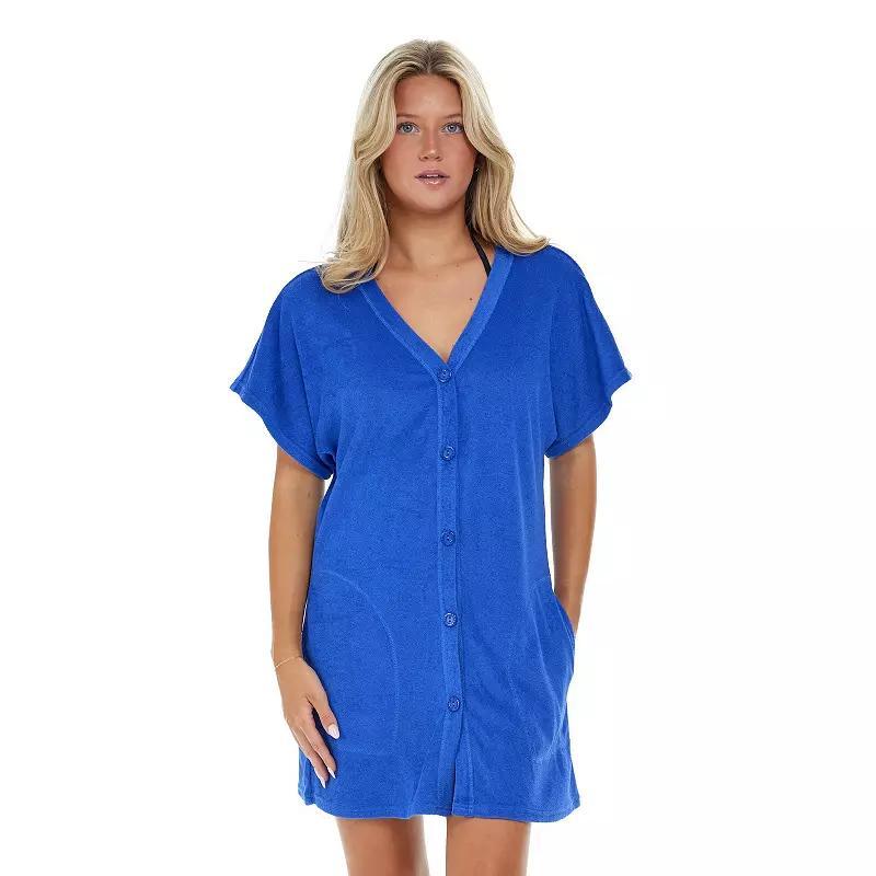 Women's Jordan Taylor Button Front Swim Cover Up with Pockets,  Product Image