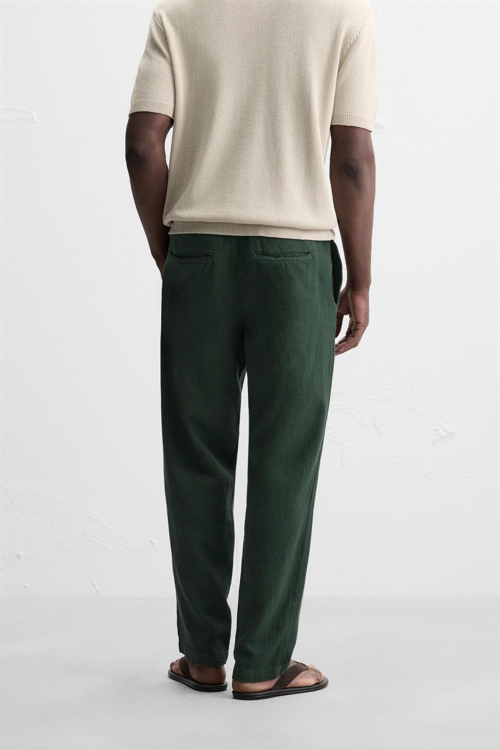 TEXTURED RELAXED FIT PANTS Product Image