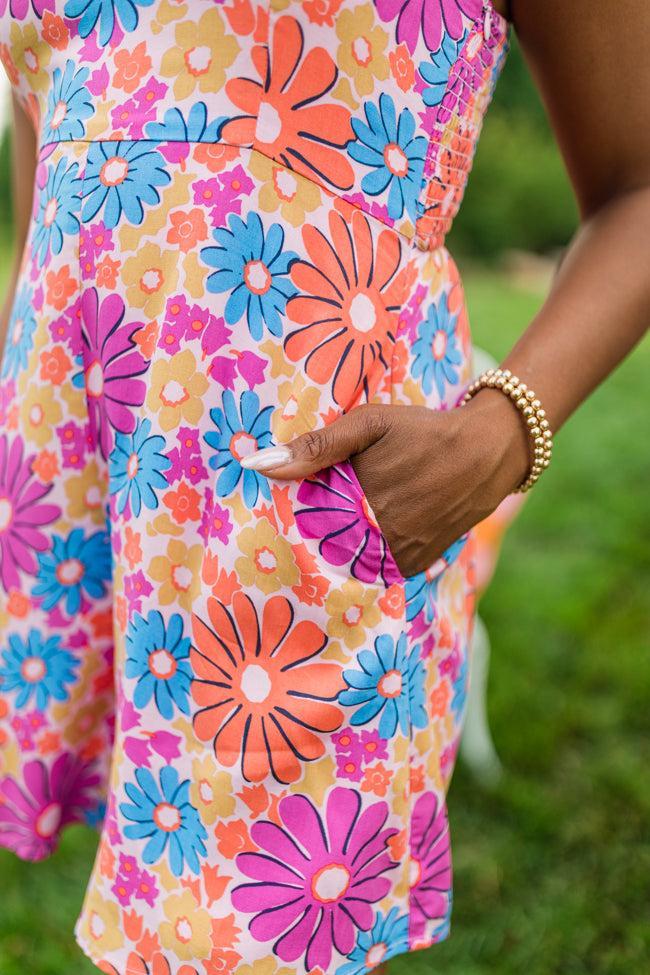 Sunbeam Bouquet Multi Floral Print Romper Product Image