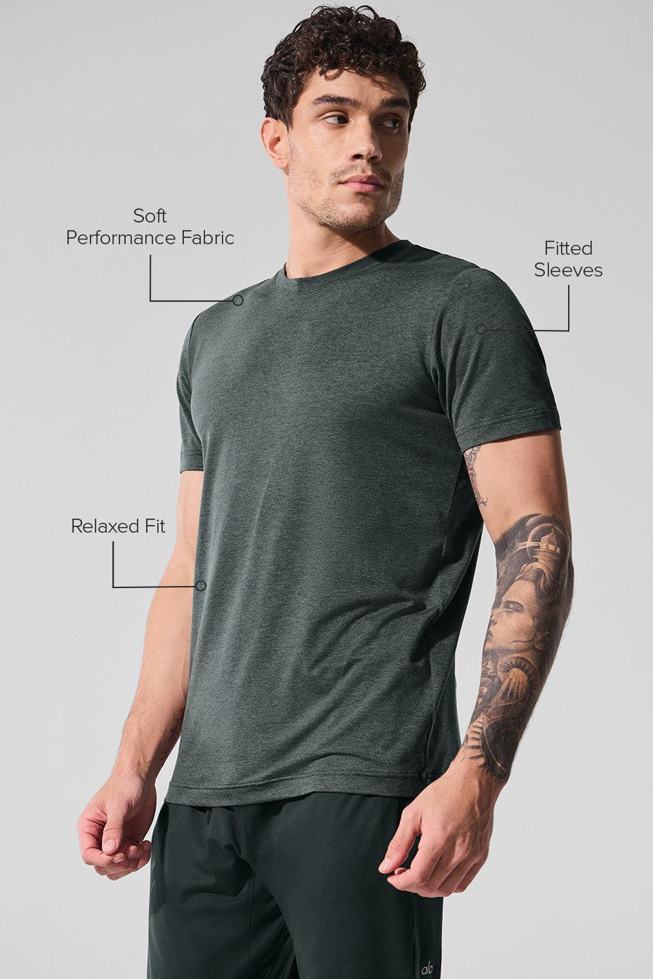 Conquer Reform Crewneck Short Sleeve - Charcoal Green Heather Product Image