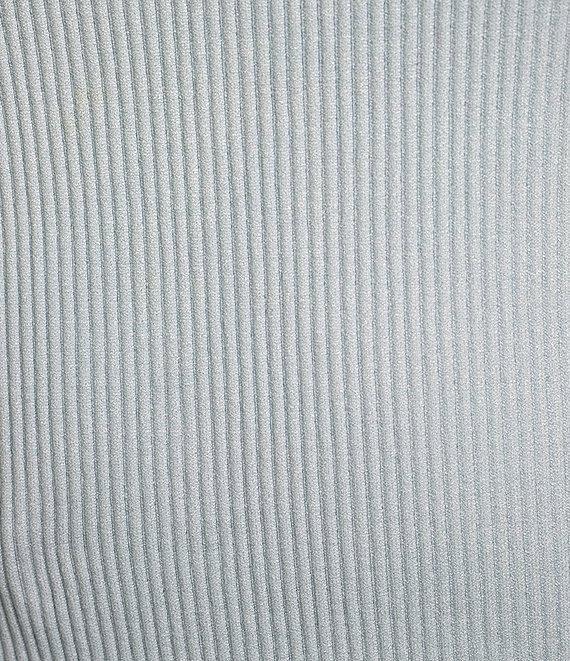 Moa Moa Seamless Ribbed Round Neck Long Sleeve Top Product Image