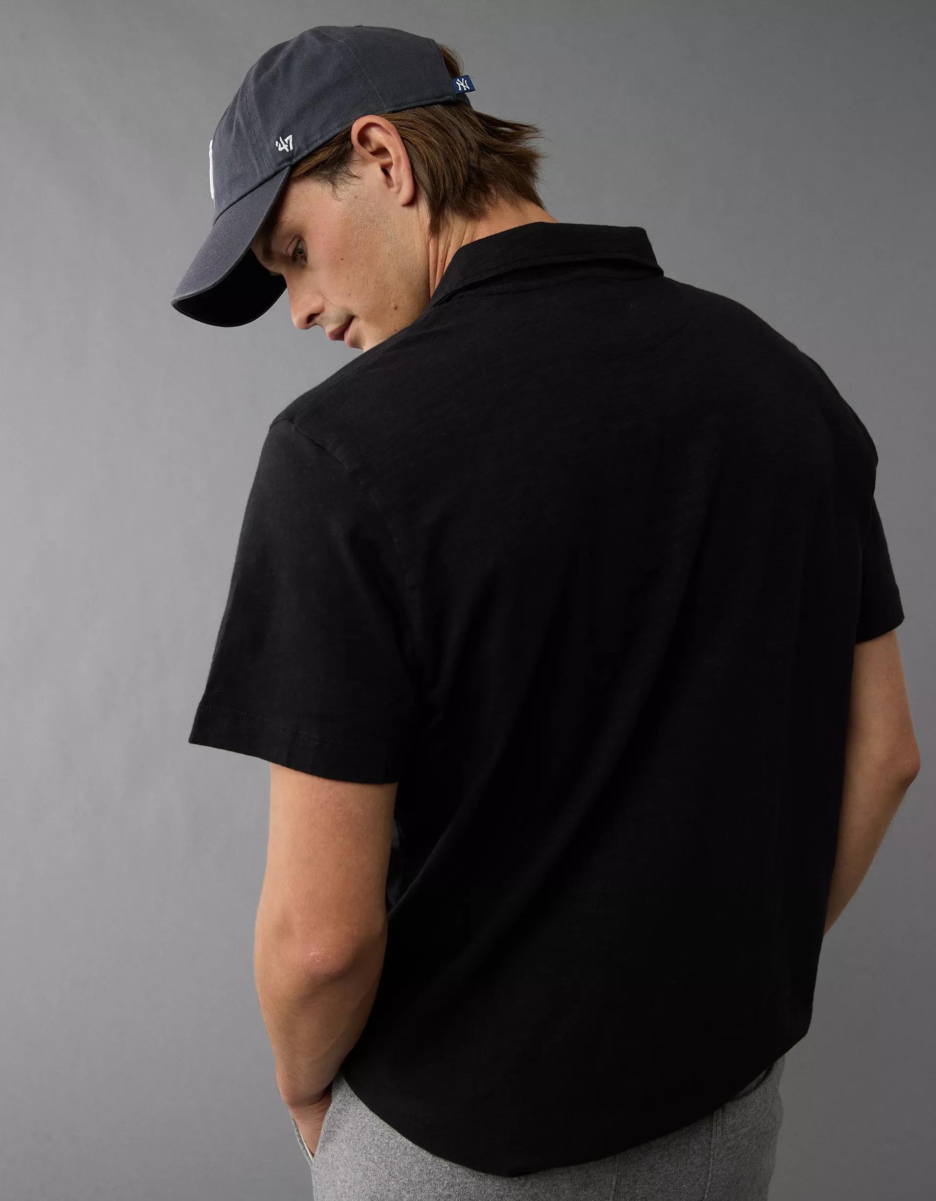 AE Slub Polo Shirt Product Image