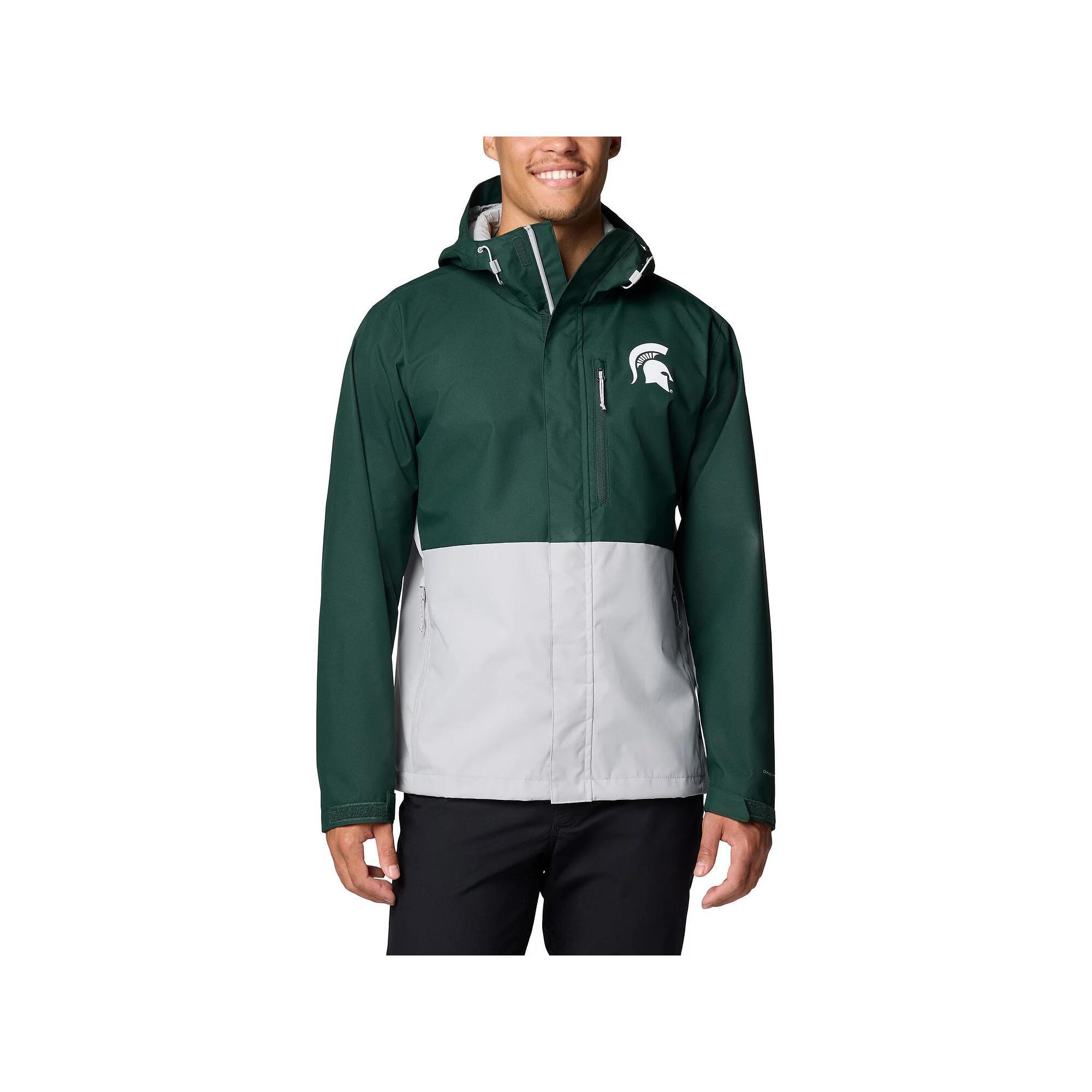 Men's Columbia Green Michigan State Spartans Field Bound Omni-Tech™ Full-Zip Jacket,  Product Image