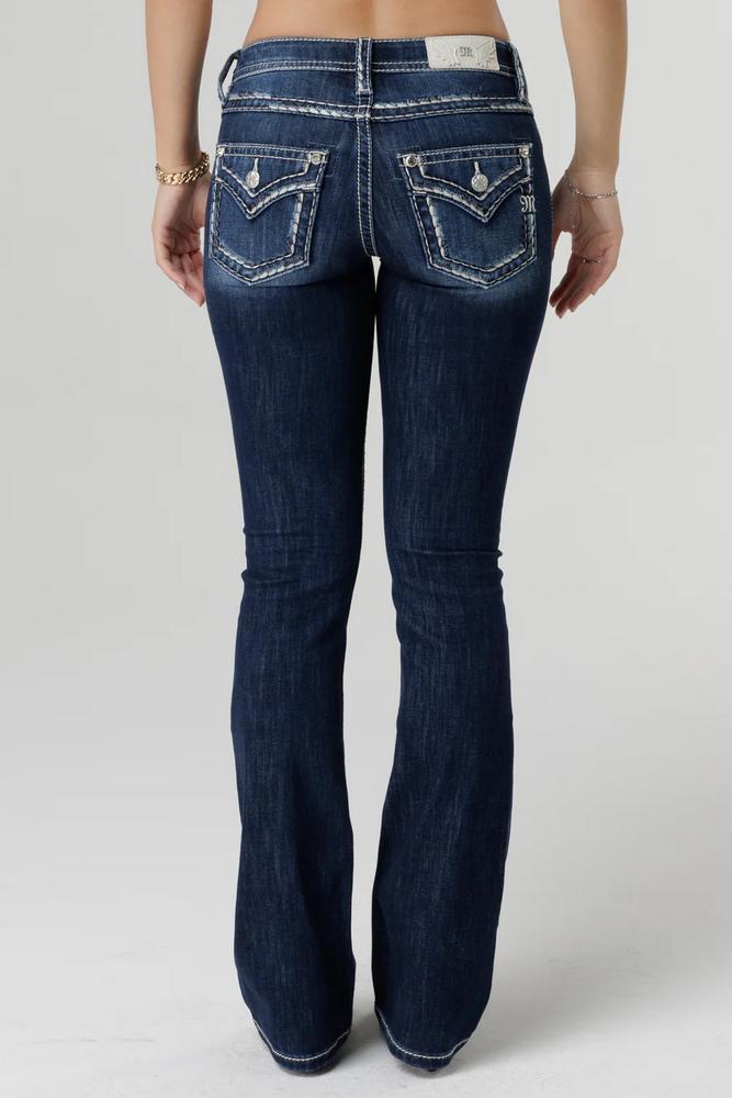 Classic Saddle Stitch Bootcut Jeans Product Image