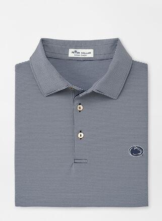 Peter Millar Mens Penn State Jubilee Stripe Performance Polo | Color: Navy | Size: XL Product Image