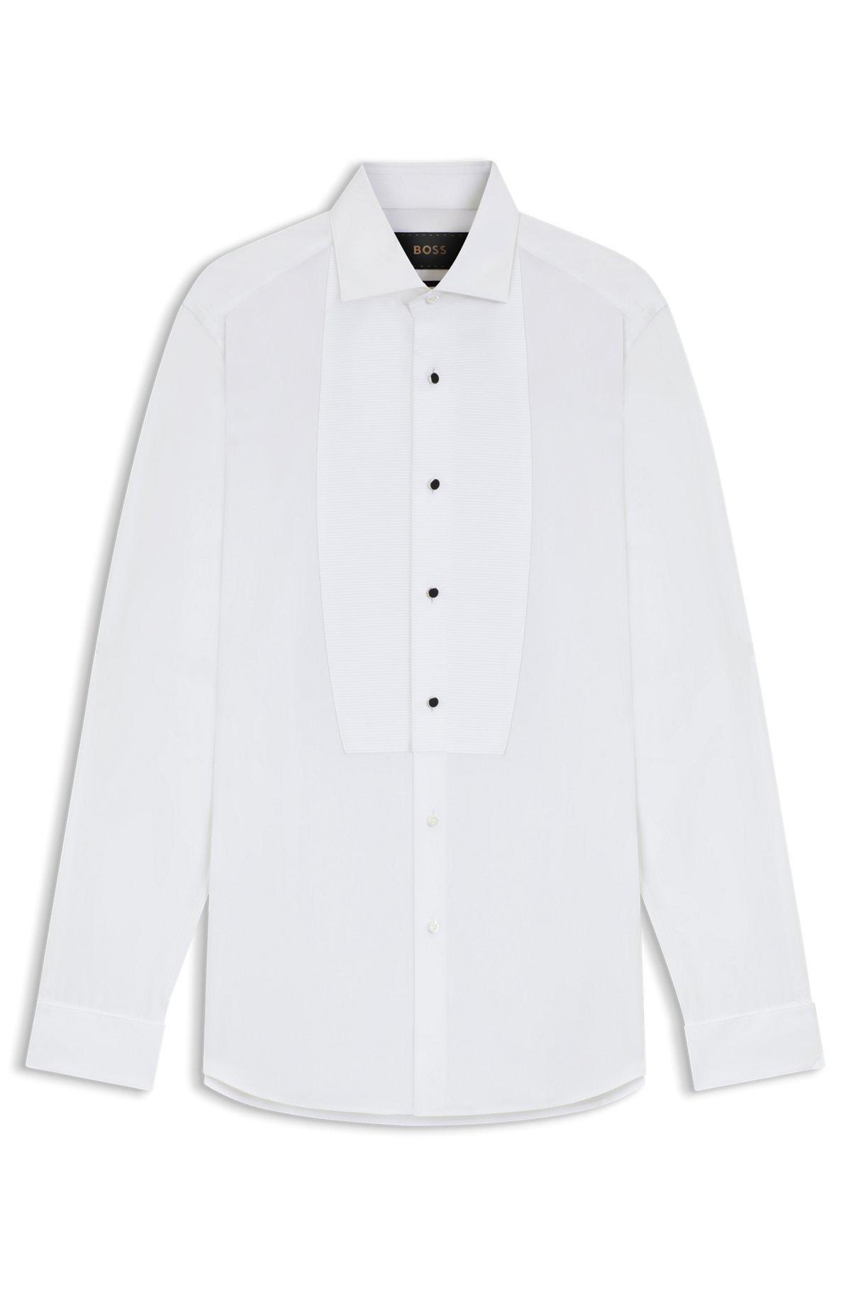 Slim-fit shirt in Italian-made cotton poplin Product Image