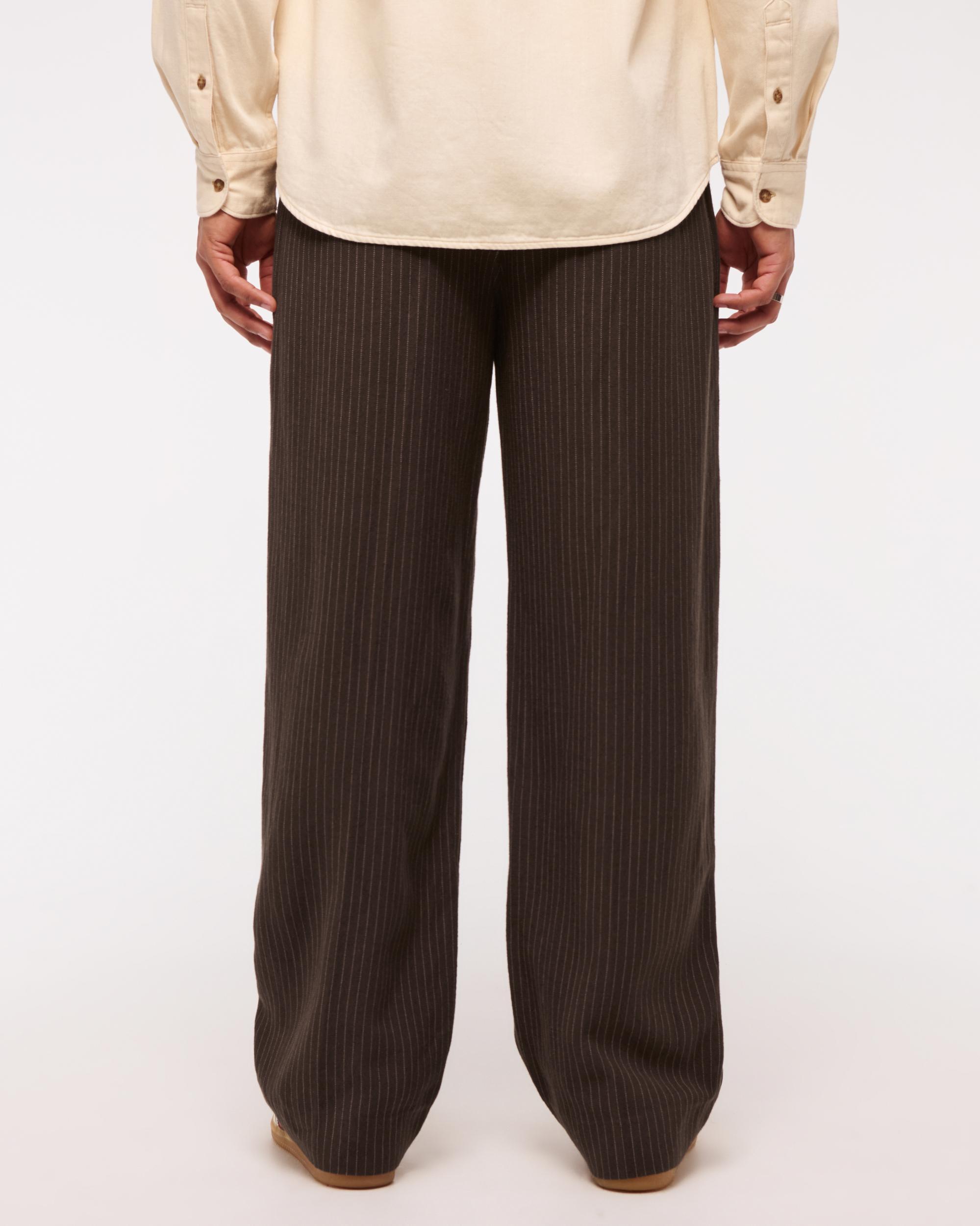 Baggy Tailored Linen-Blend Trouser Product Image