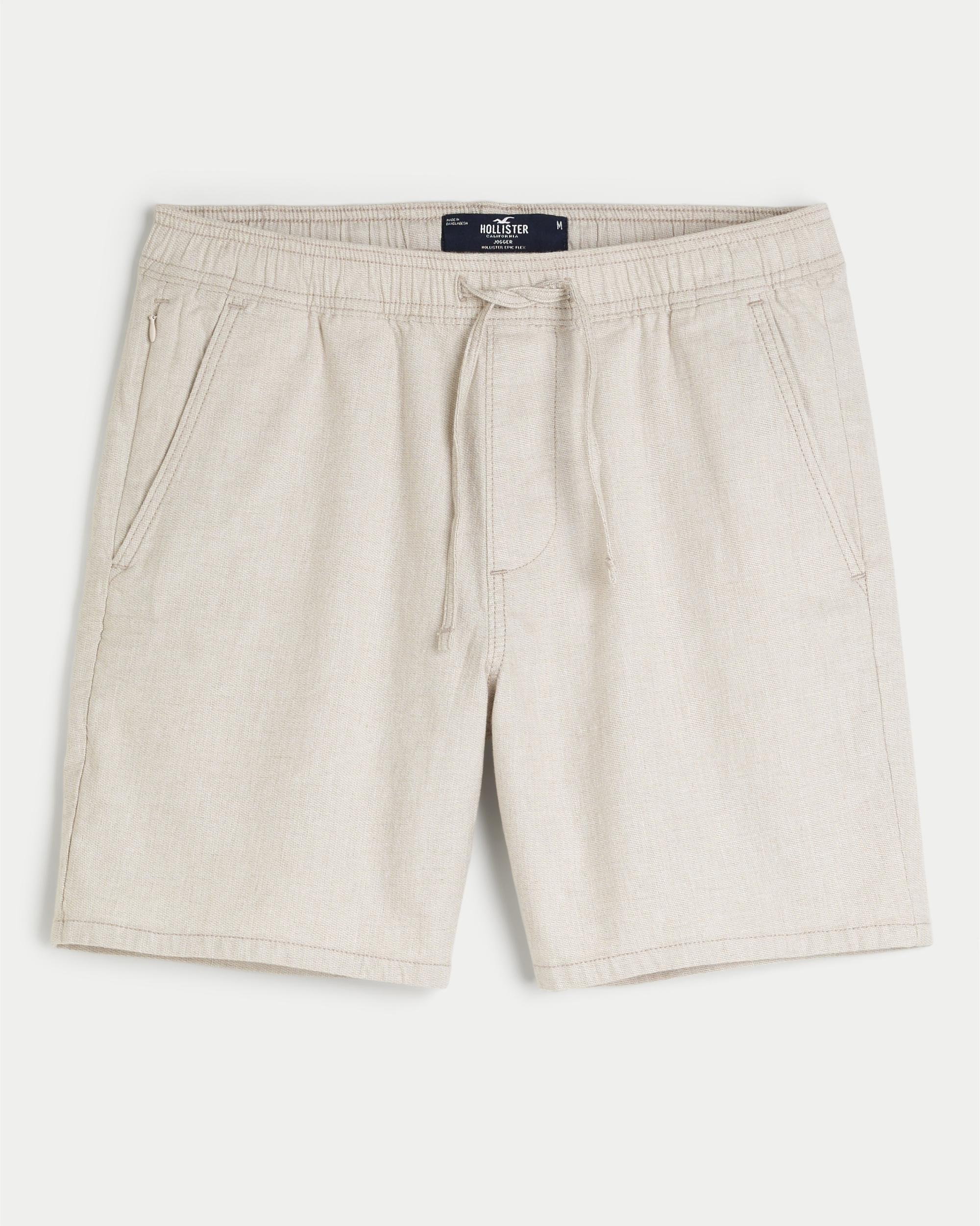 Linen-Blend Pull-On Shorts 7" Product Image