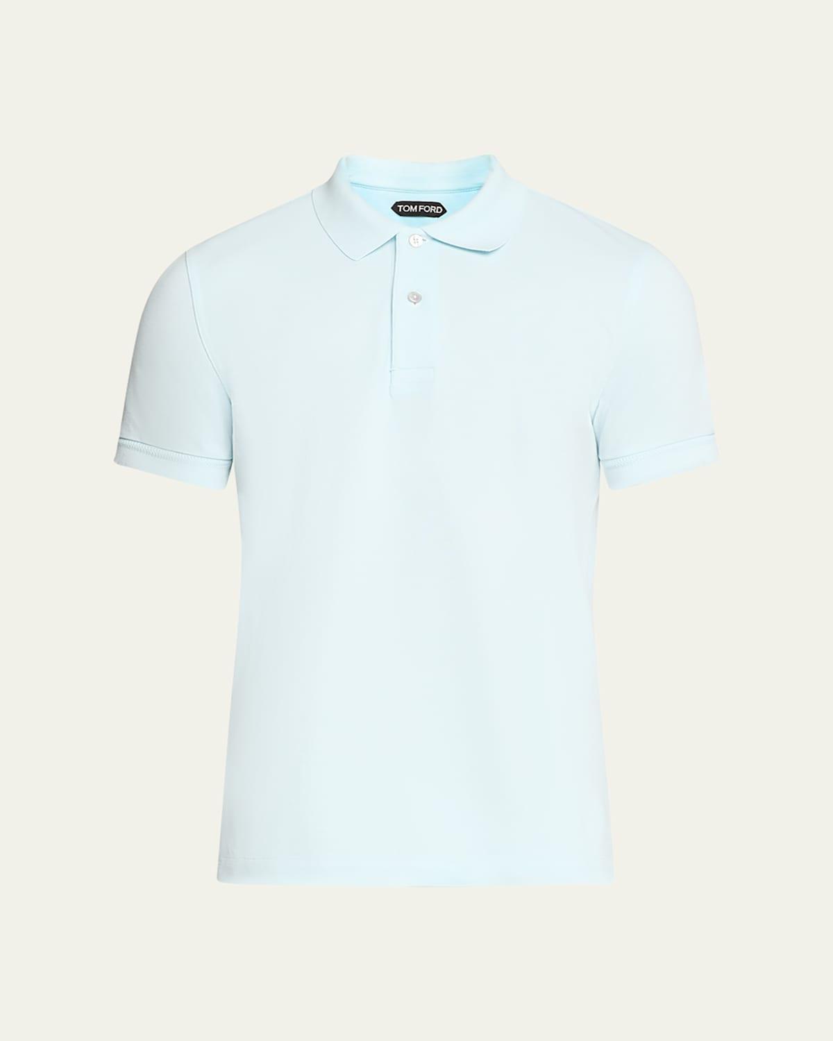 Mens Cotton Pique Polo Shirt Product Image