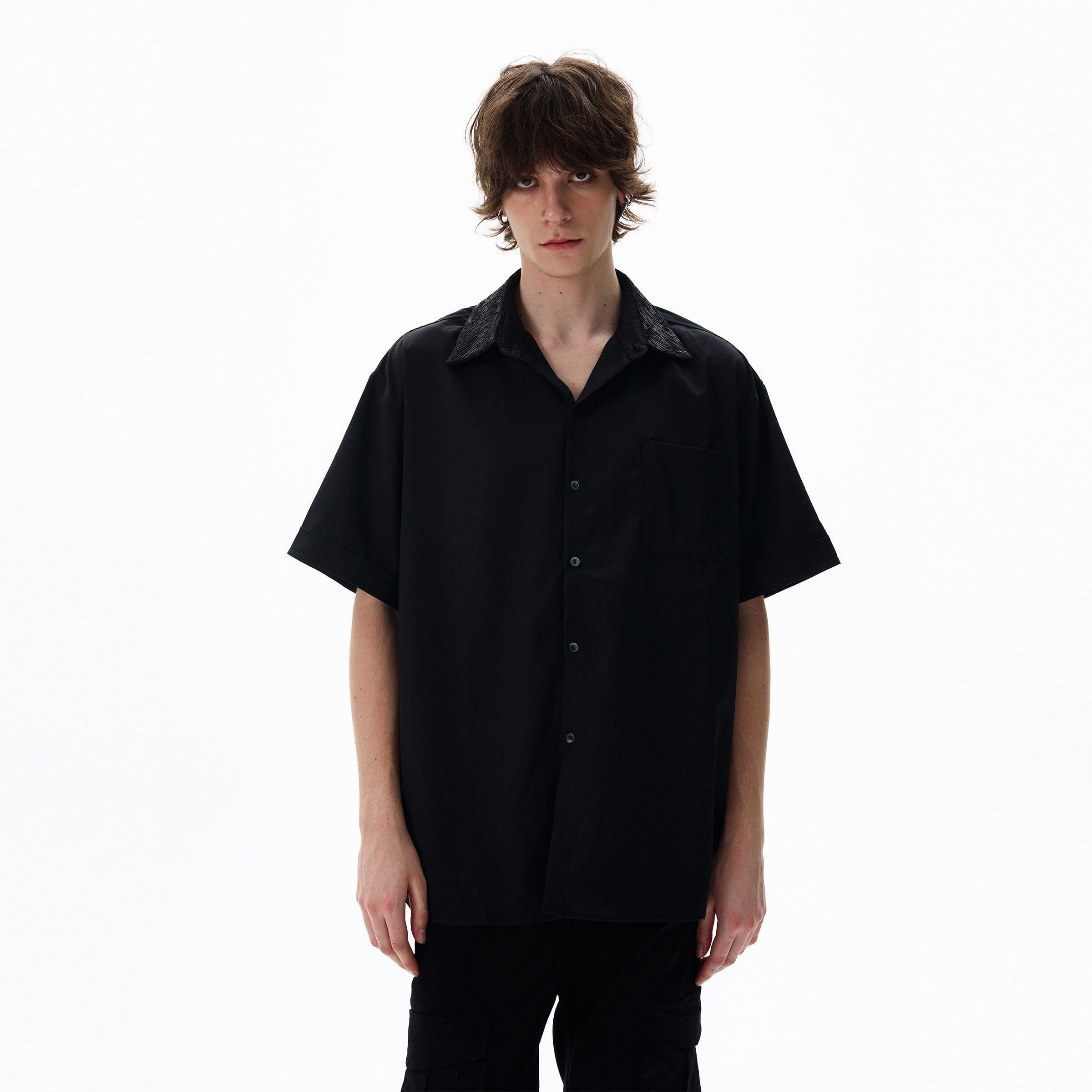 RT No. 12703 HALF SLEEVE BUTTON-UP COLLAR SHIRT Product Image