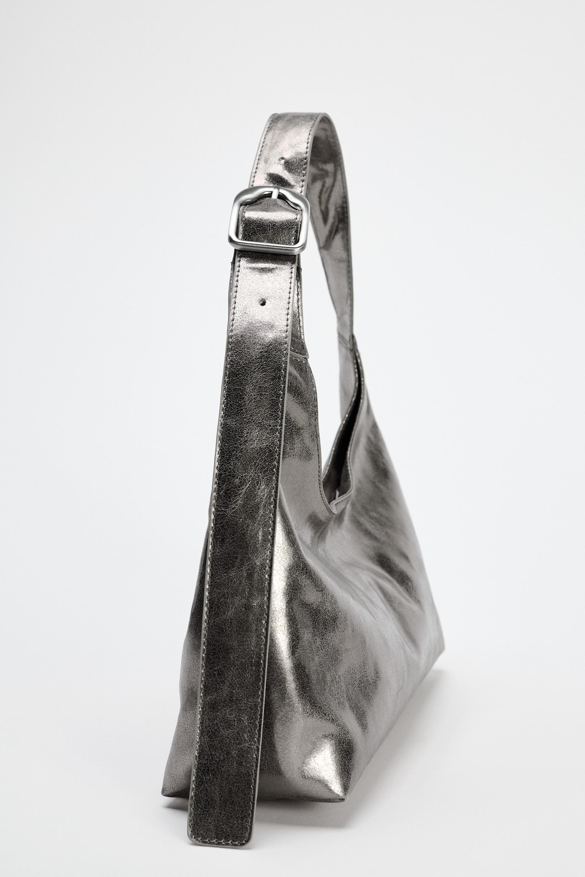 METALLIC EFFECT MINI BUCKET BAG Product Image